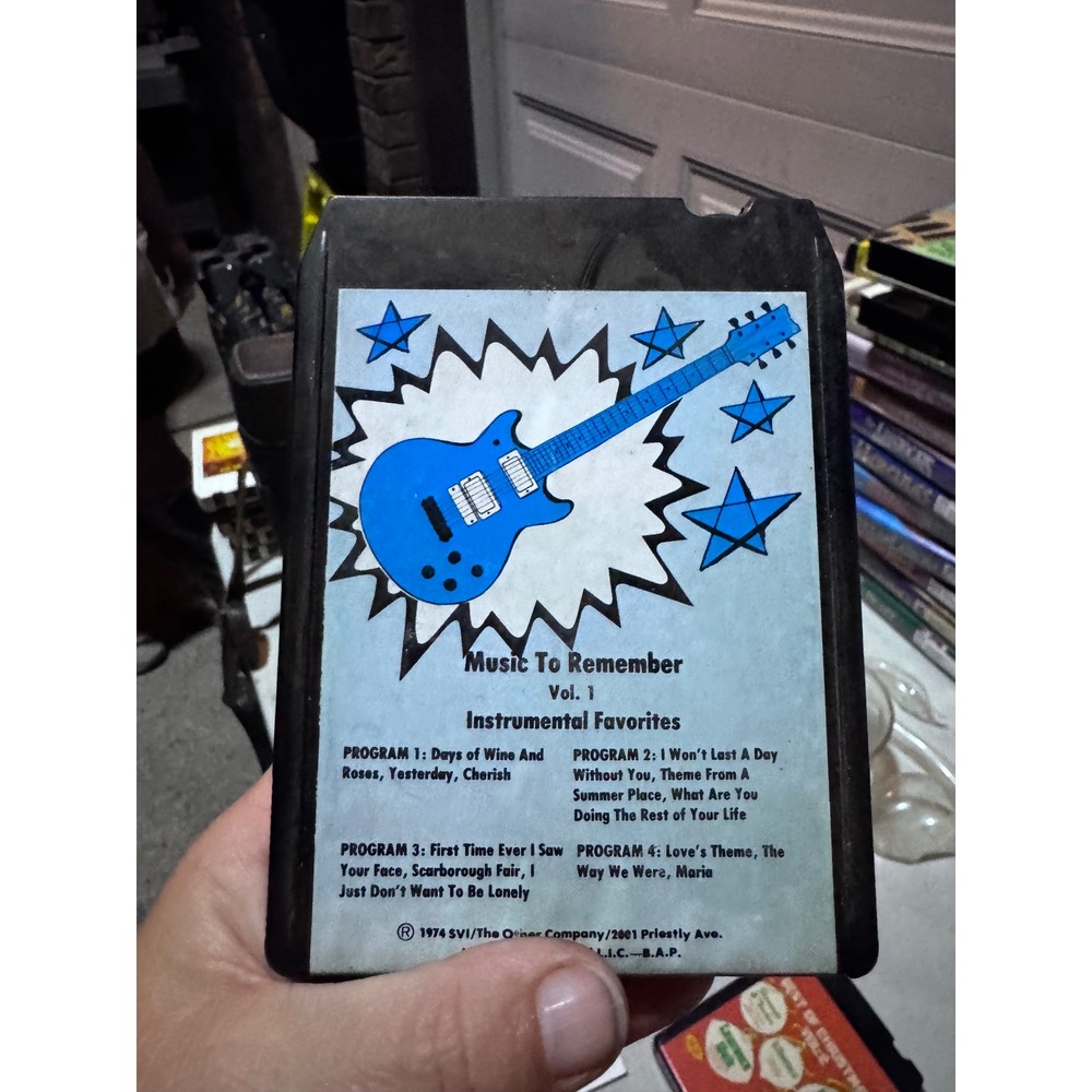 Vintage 1974 Music To Remember Vol 1 Instrumental Favorites 8-Track Tape SVI